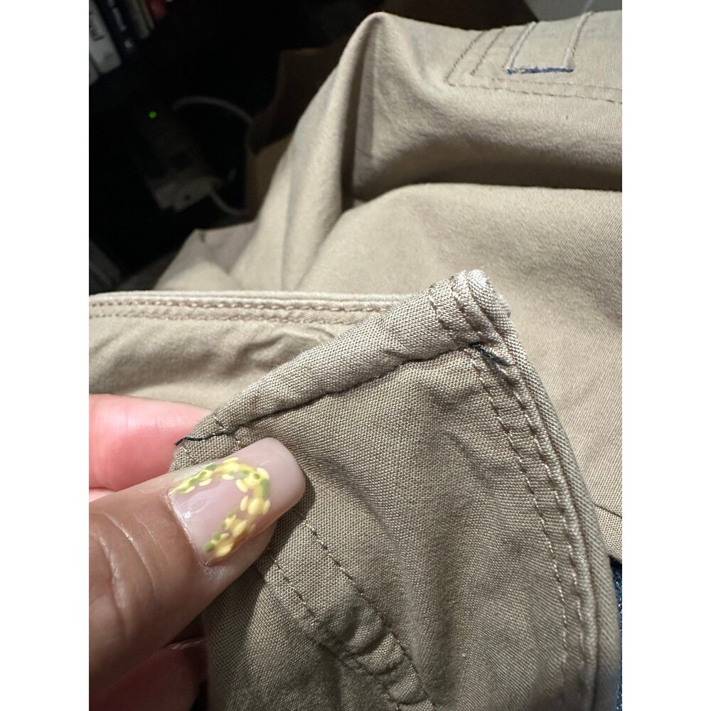 Coldwater Creek Women's Multi-Pockets Cropped Drawstring Hem Cargo Pants P4 - Picture 6 of 8